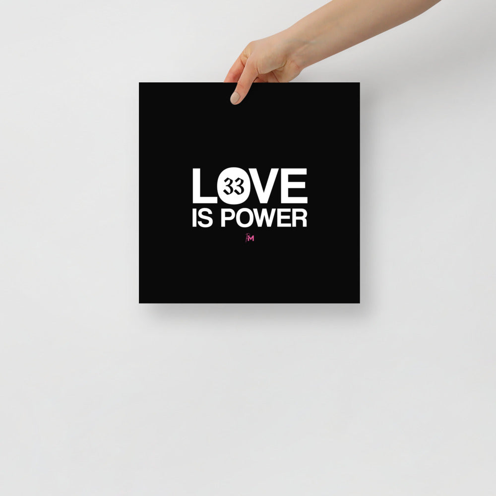 LOVE IS POWER - Poster