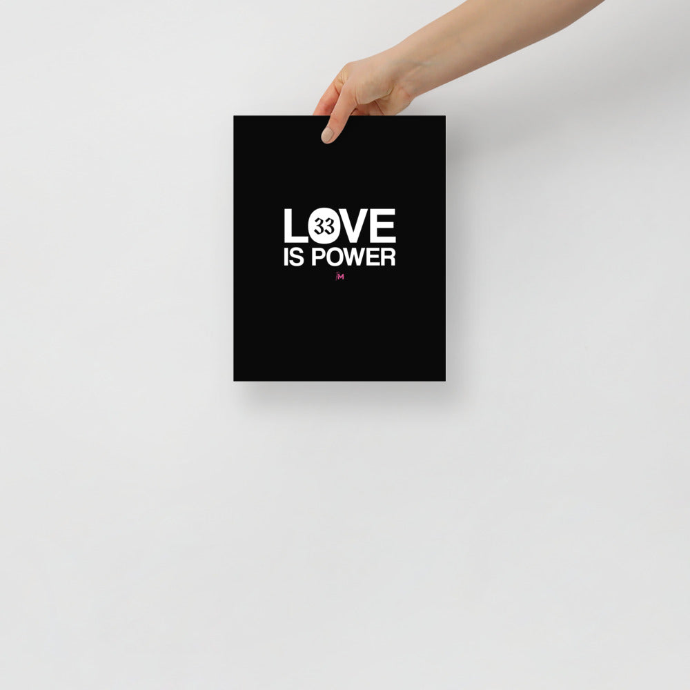 LOVE IS POWER - Poster