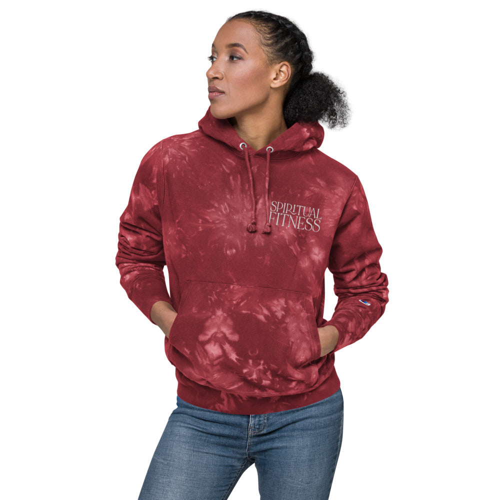Spiritual Fitness Champion Tie-Dye Hoodie Sweatshirt