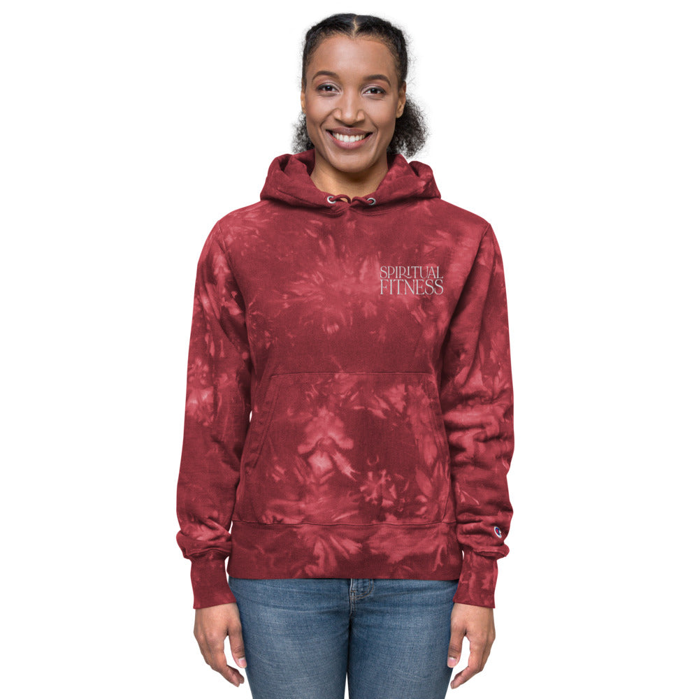Spiritual Fitness Champion Tie-Dye Hoodie Sweatshirt