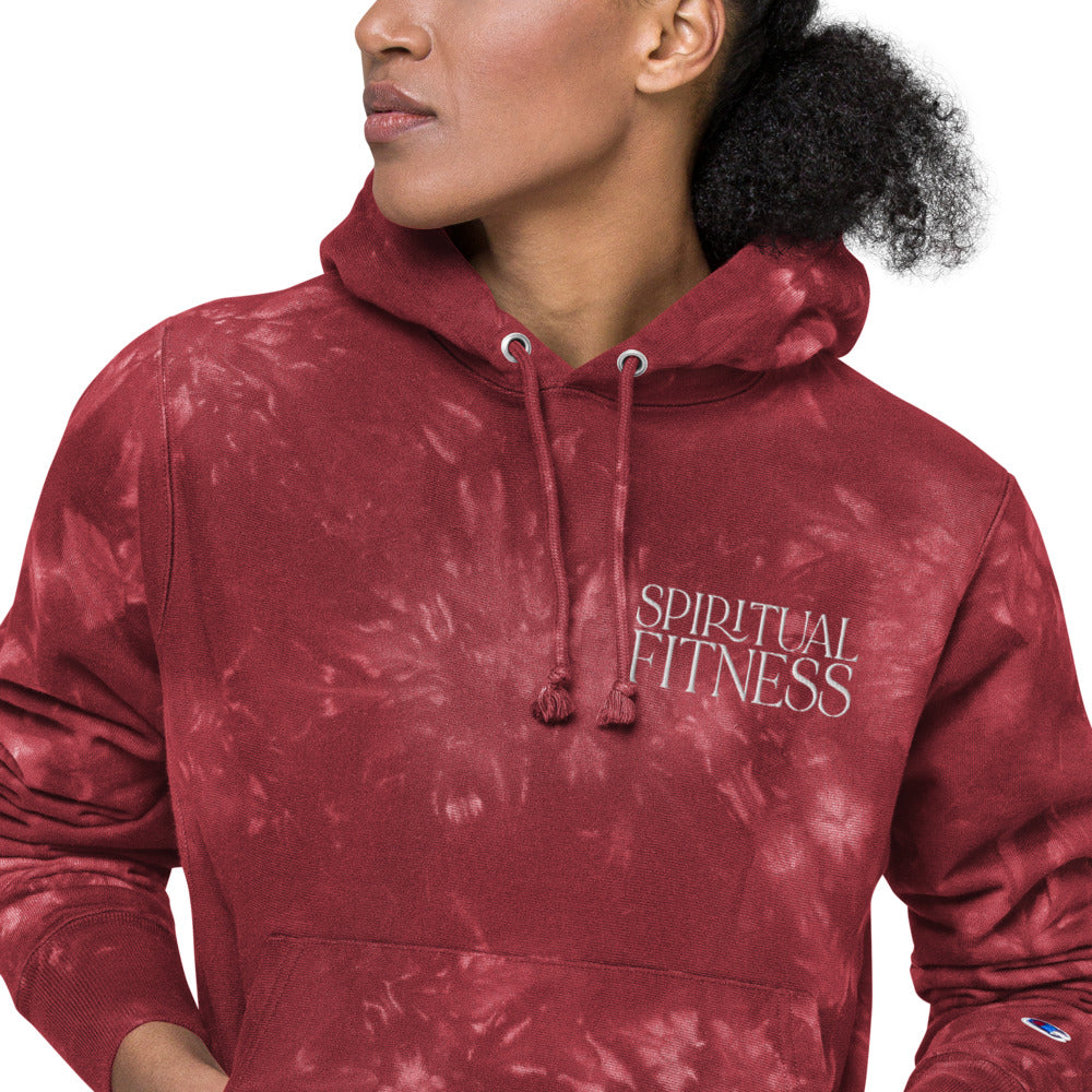 Spiritual Fitness Champion Tie-Dye Hoodie Sweatshirt