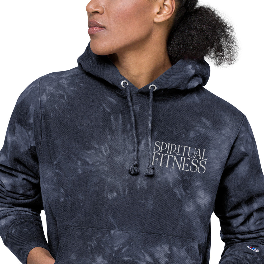 Spiritual Fitness Champion Tie-Dye Hoodie Sweatshirt