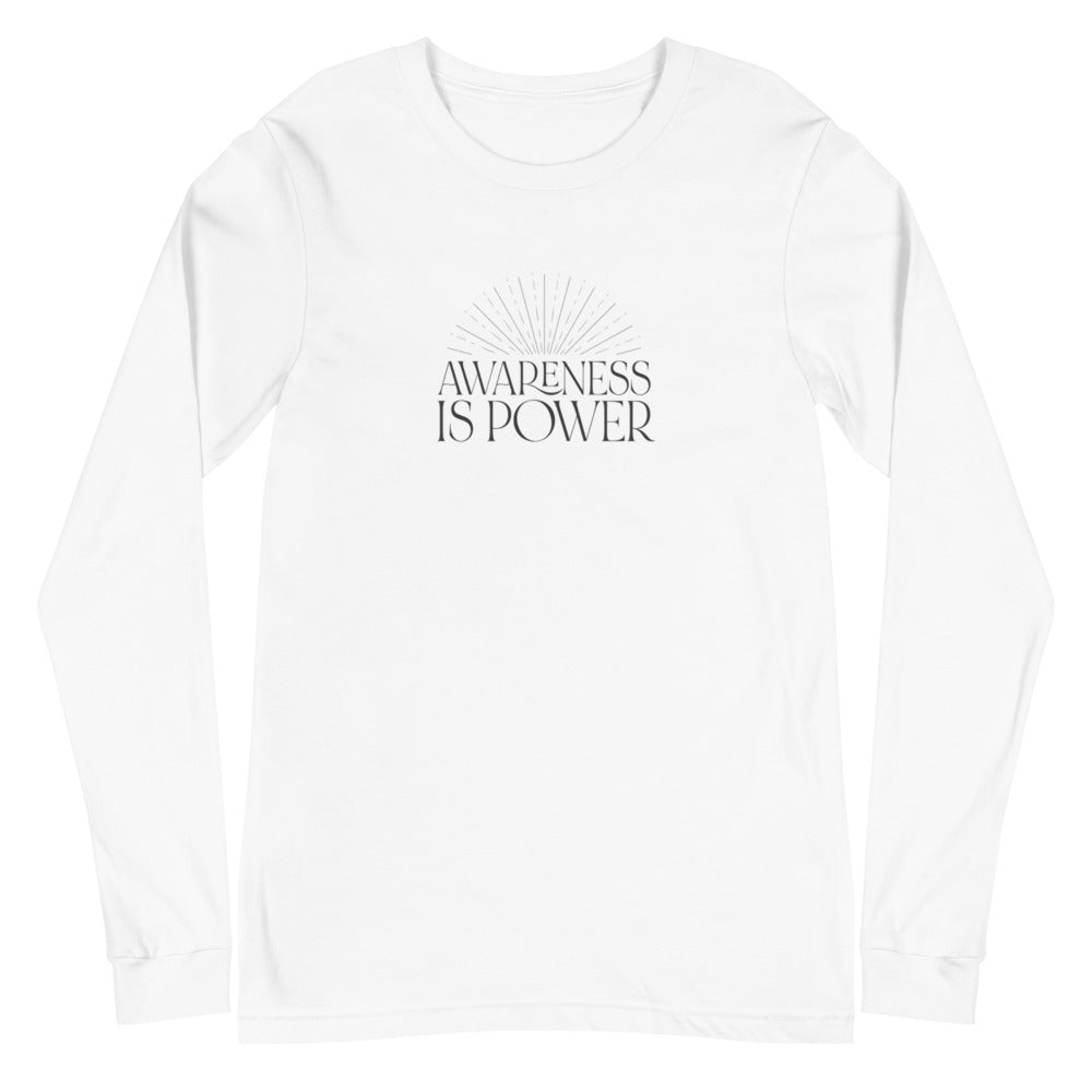 Awareness is Power Unisex Long Sleeve Tee