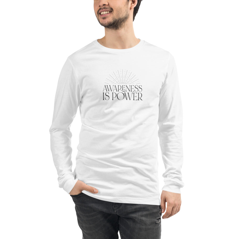 Awareness is Power Unisex Long Sleeve Tee