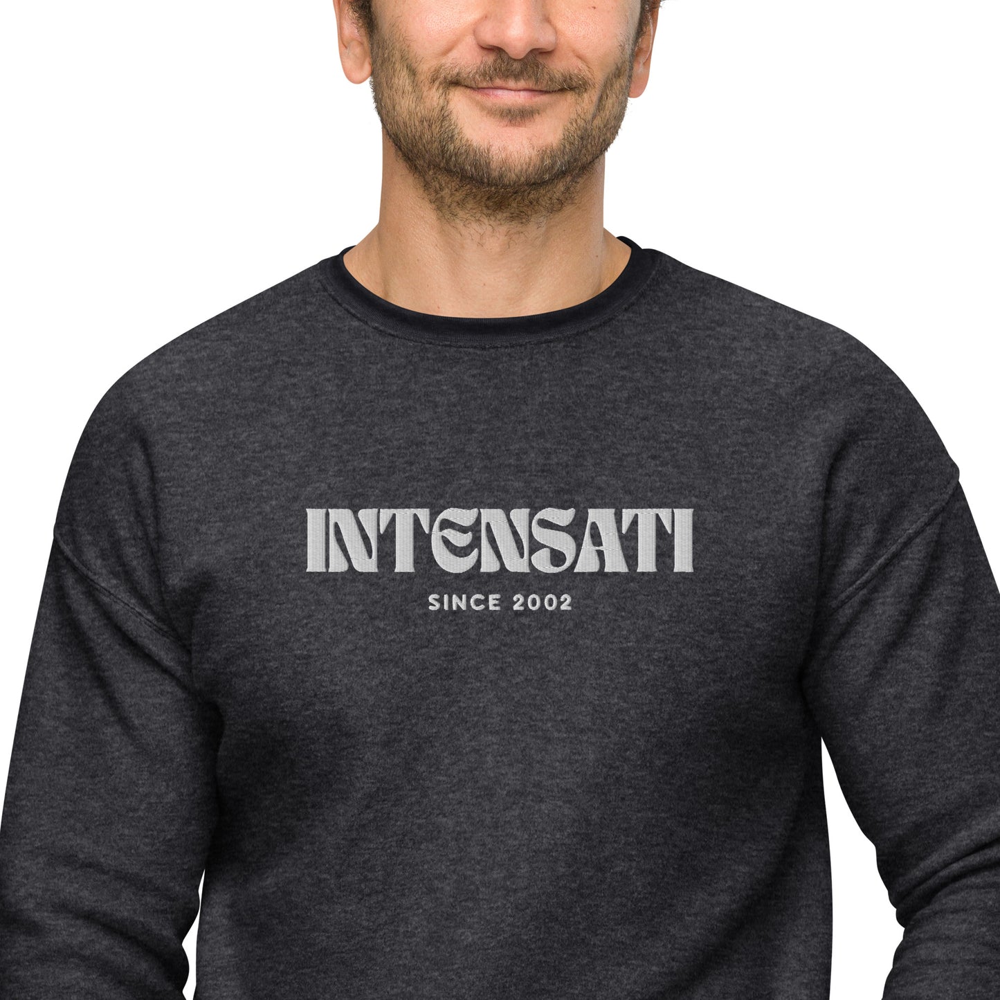 intenSati — Since 2002 Unisex Sueded Fleece Sweatshirt