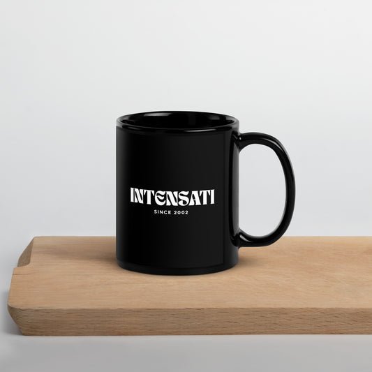 intenSati — Since 2002 Black Glossy Mug