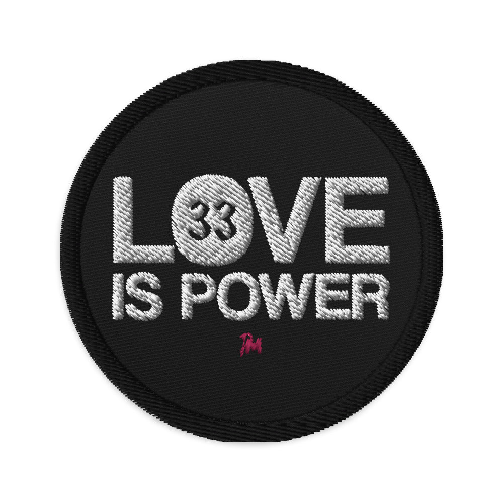 LOVE IS POWER - Embroidered patches