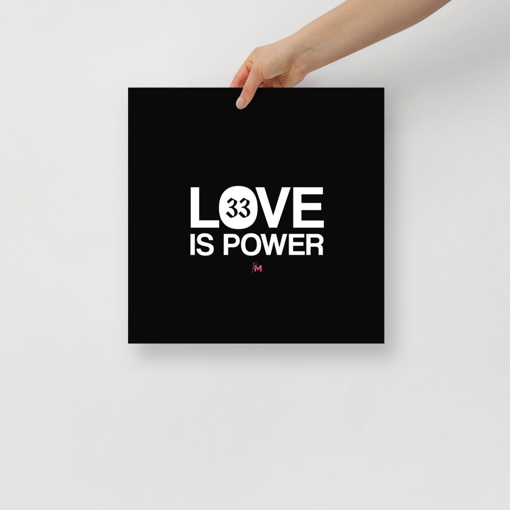 LOVE IS POWER - Poster