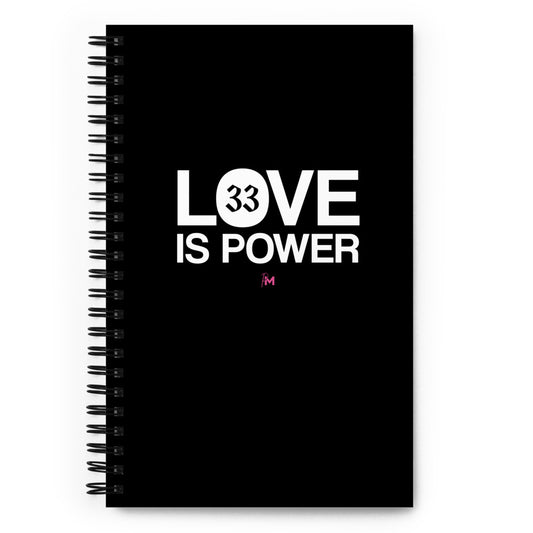 LOVE IS POWER - Spiral notebook